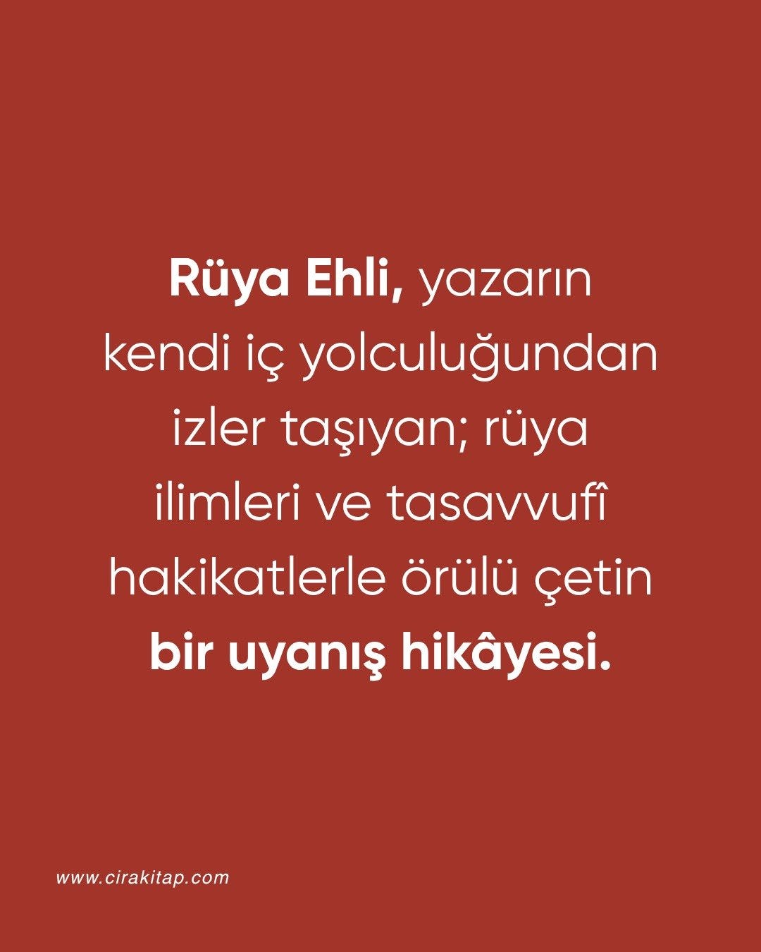 İlk Kitabım “Rüya Ehli” Çıktı